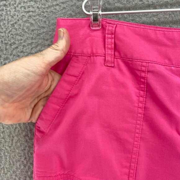 Chicos Shorts Womens 2 US 12 Pink Chino Utility Pockets Stretch Everyday Casual - Picture 5 of 12